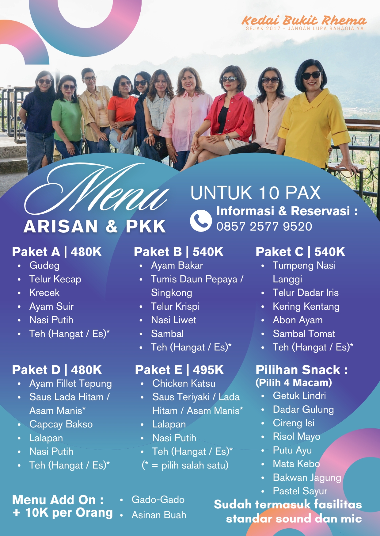 ARISAN 和 PKK 在 Kedai Bukit Rhema 9 阿里桑和库尔德工人党套餐