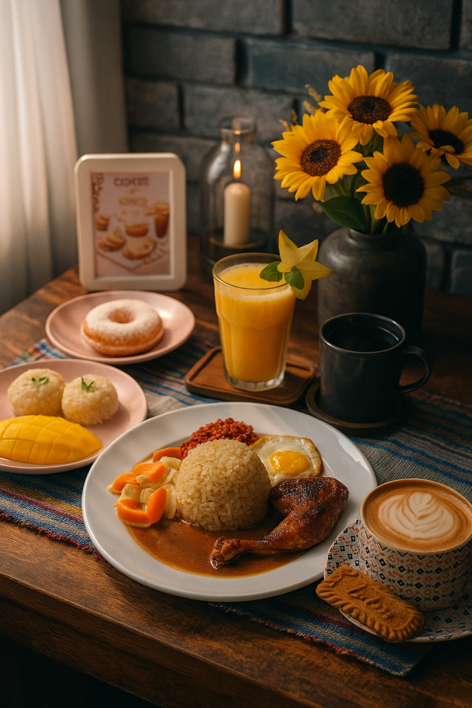 Suchen Sie ein Café in Borobudur? Probieren Sie den Schokoladenkuchen von Bukit Rhema 6 Complete menu at Kedai Bukit Rhema