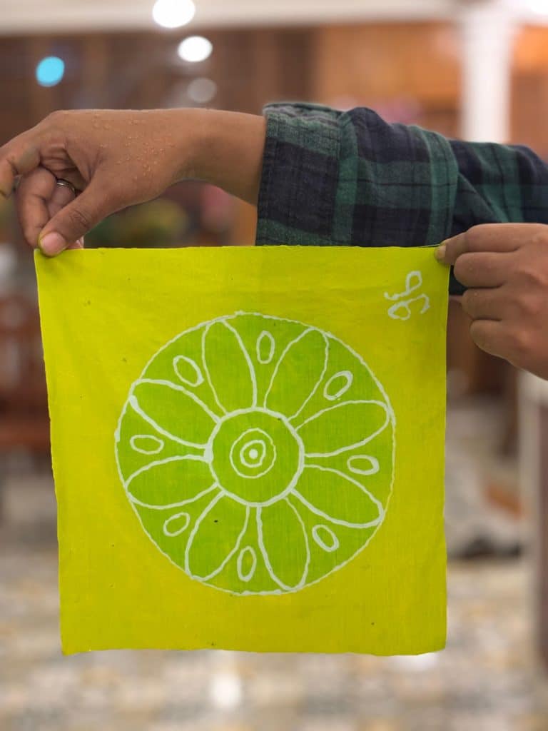 Borobudur Batik: Exciting Batik Making Experience on Rhema Hill 5 After Batik Dyeing