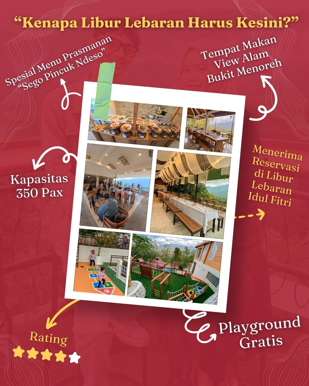 婆罗浮屠 2026 年开斋节旅游:在 Kedai Bukit Rhema 享受鸡教堂日出和特色早餐 10