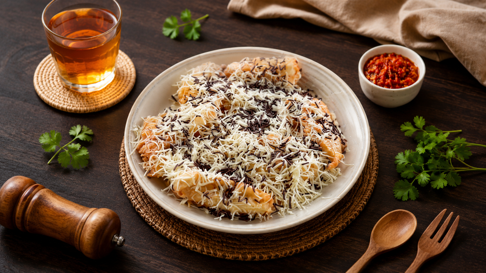 Menu Makanan: Pisang Goreng Spesial, Snack Manis Renyah Khas Kedai 18 Pisang Goreng Spesial disajikan hangat dengan taburan keju dan meses, menu cafe Borobudur favorit