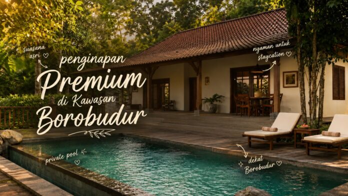 villa-premium-borobudur-featured Villa & Penginapan Premium Dekat Borobudur: View Sawah, Private Pool & Golden Hour dari Kamar