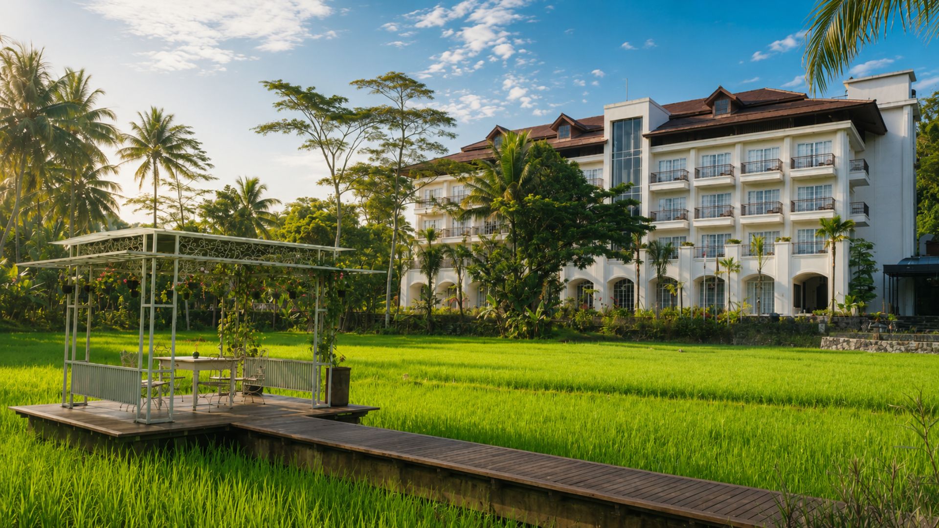 Penginapan dengan View Sawah di Magelang: 6 Tempat yang Bikin Tidak Mau Check-Out 5 penginapan view sawah Magelang di Kedai Bukit Rhema