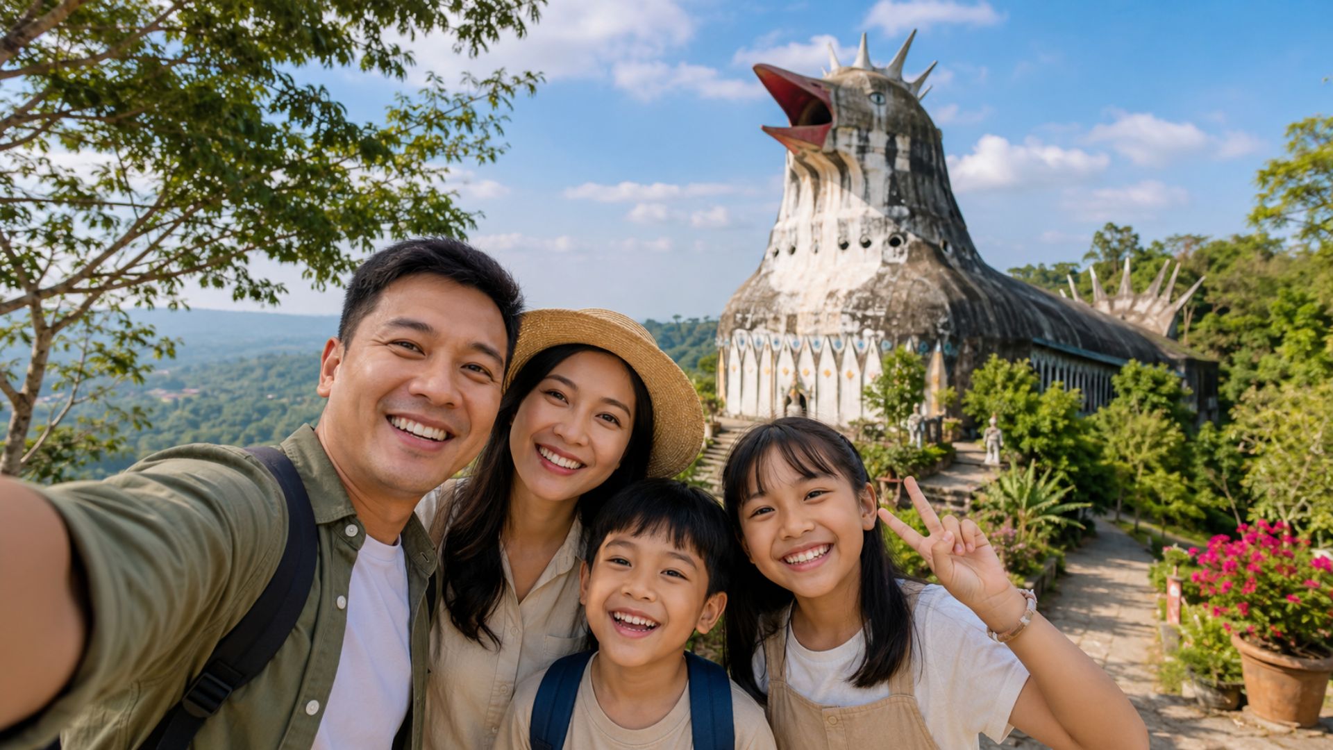 7 Spot Foto Terbaik untuk Foto Keluarga di Kawasan Borobudur (Hape pun Sudah Cukup) 1 spot foto keluarga Borobudur di Kedai Bukit Rhema